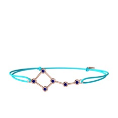 Ursa Minor Bileklik - Lab safir 925 ayar rose altın kaplama gümüş bileklik #1e95hua