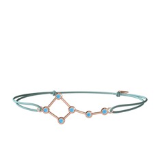 Ursa Minor Bileklik - Akuamarin 18 ayar rose altın bileklik #1ei09jr