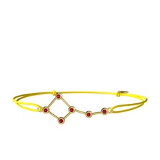Rodolit garnet 18 ayar altın bileklik