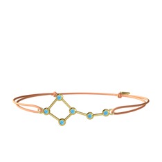 Ursa Minor Bileklik - Akuamarin 14 ayar altın bileklik #1l66tpc