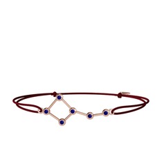 Ursa Minor Bileklik - Lab safir 14 ayar rose altın bileklik #1ln4qr3