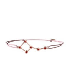 Garnet 8 ayar rose altın bileklik
