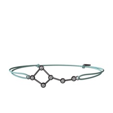 Ursa Minor Bileklik - Swarovski 925 ayar siyah rodyum kaplama gümüş bileklik #1p3pnex