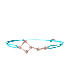 Ursa Minor Bileklik - Pembe kuvars 925 ayar rose altın kaplama gümüş bileklik #1pb89wt