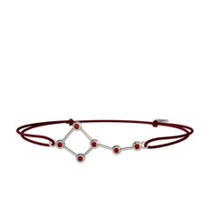 Ursa Minor Bileklik - Garnet 18 ayar beyaz altın bileklik #1siekko