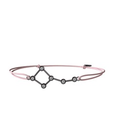 Ursa Minor Bileklik - Swarovski 925 ayar siyah rodyum kaplama gümüş bileklik #1yoqo8r