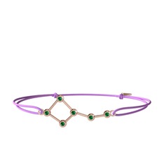 Ursa Minor Bileklik - Yeşil kuvars 14 ayar rose altın bileklik #288jzp