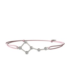 Beyaz zirkon 8 ayar beyaz altın bileklik