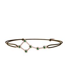 Ursa Minor Bileklik - Yeşil kuvars 8 ayar rose altın bileklik #azwfgs