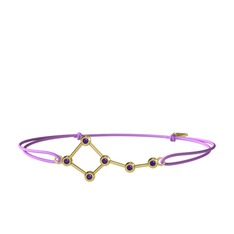 Ursa Minor Bileklik - Ametist 8 ayar altın bileklik #bb4kq2