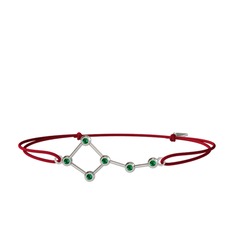 Ursa Minor Bileklik - Yeşil kuvars 14 ayar beyaz altın bileklik #clm7ge