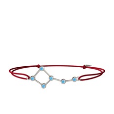 Ursa Minor Bileklik - Akuamarin 14 ayar beyaz altın bileklik #cta0pq