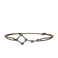 Ursa Minor Bileklik - Pırlanta 925 ayar siyah rodyum kaplama gümüş bileklik (0.216 karat) #e1znlx