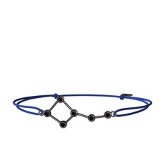 Ursa Minor Bileklik - Siyah zirkon 925 ayar siyah rodyum kaplama gümüş bileklik #fxycm9