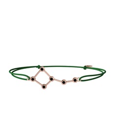 Ursa Minor Bileklik - Siyah zirkon 925 ayar rose altın kaplama gümüş bileklik #g30hr5