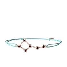 Ursa Minor Bileklik - Siyah zirkon 8 ayar rose altın bileklik #ihavve