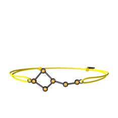 Sitrin 925 ayar siyah rodyum kaplama gümüş bileklik