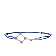 Ursa Minor Bileklik - Pırlanta 925 ayar rose altın kaplama gümüş bileklik (0.216 karat) #iobnir