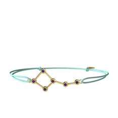 Ursa Minor Bileklik - Ametist 925 ayar altın kaplama gümüş bileklik #jvxilq