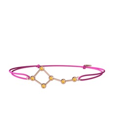 Sitrin 18 ayar rose altın bileklik