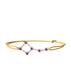 Ursa Minor Bileklik - Rodolit garnet 18 ayar beyaz altın bileklik #lwxzmn