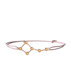 Ursa Minor Bileklik - Sitrin 14 ayar rose altın bileklik #ly9rbc