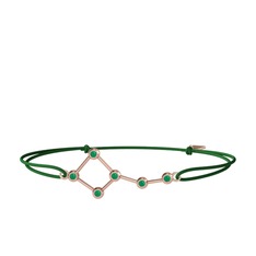 Ursa Minor Bileklik - Kök zümrüt 8 ayar rose altın bileklik #nbyiyl