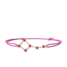 Ursa Minor Bileklik - Rodolit garnet 8 ayar rose altın bileklik #nf8m7b