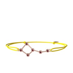 Ursa Minor Bileklik - Kök yakut 925 ayar rose altın kaplama gümüş bileklik #qudlzf