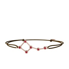 Ursa Minor Bileklik - Rodolit garnet 18 ayar rose altın bileklik #uj4edp