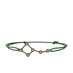 Ursa Minor Bileklik - Sitrin 925 ayar siyah rodyum kaplama gümüş bileklik #vanqq9