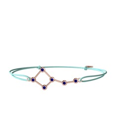 Ursa Minor Bileklik - Lab safir 925 ayar rose altın kaplama gümüş bileklik #viwsom