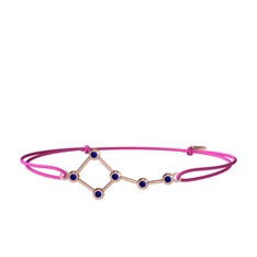 Lab safir 18 ayar rose altın bileklik