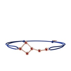 Ursa Minor Bileklik - Garnet 925 ayar rose altın kaplama gümüş bileklik #xtzm0a