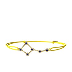 Lab safir 14 ayar altın bileklik
