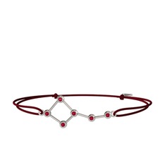 Ursa Minor Bileklik - Rodolit garnet 14 ayar beyaz altın bileklik #zlv8q3