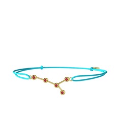 Rodolit garnet 8 ayar altın bileklik