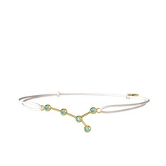 Cancer Bileklik - Akuamarin 8 ayar altın bileklik #12v8i0y