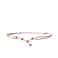 Cancer Bileklik - Rodolit garnet 14 ayar rose altın bileklik #12z8joc
