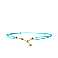 Kök yakut 925 ayar altın kaplama gümüş bileklik