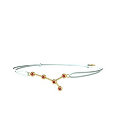 Rodolit garnet 14 ayar altın bileklik