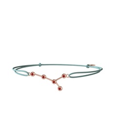Cancer Bileklik - Garnet 14 ayar rose altın bileklik #1a7u1mw