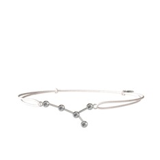 Cancer Bileklik - Pırlanta 8 ayar beyaz altın bileklik (0.18 karat) #1b381ge