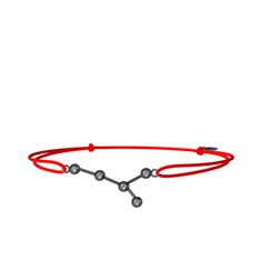 Cancer Bileklik - Swarovski 925 ayar siyah rodyum kaplama gümüş bileklik #1dd7yy4