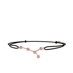 Pembe kuvars 8 ayar rose altın bileklik