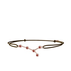 Cancer Bileklik - Garnet 18 ayar rose altın bileklik #1e1w6iw