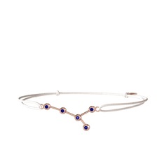 Cancer Bileklik - Lab safir 14 ayar rose altın bileklik #1fxcov9