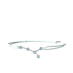 Cancer Bileklik - Akuamarin 18 ayar beyaz altın bileklik #1hw94qf