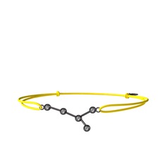 Cancer Bileklik - Swarovski 925 ayar siyah rodyum kaplama gümüş bileklik #1jdxdc3