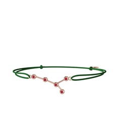 Cancer Bileklik - Rodolit garnet 18 ayar rose altın bileklik #1kwt77c